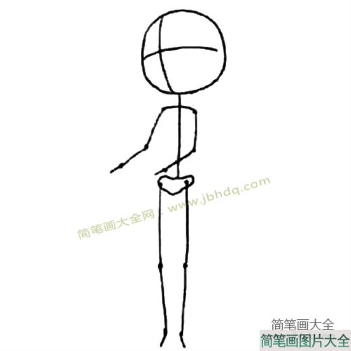 各种人物动作简笔画_抬举