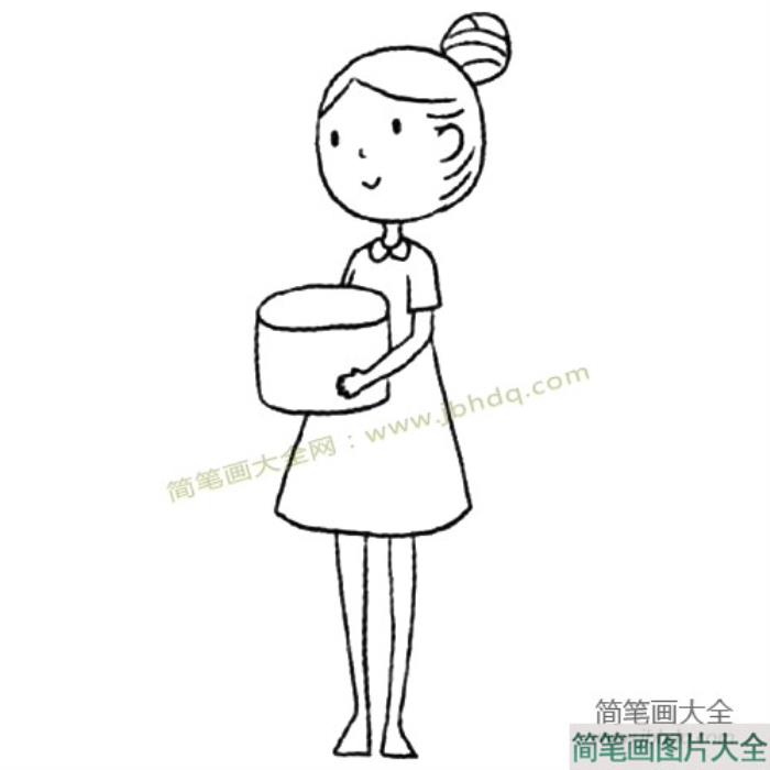 各种人物动作简笔画_抬举  第3张