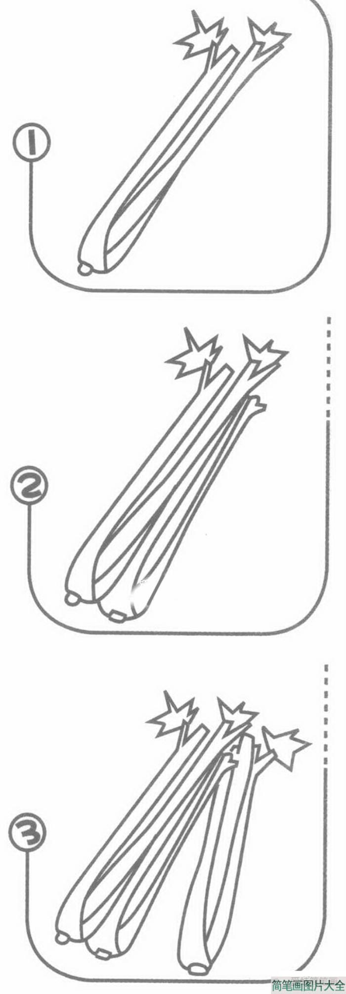 芹菜简笔画  第1张