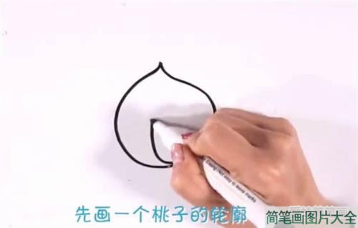 蟠桃简笔画  第1张