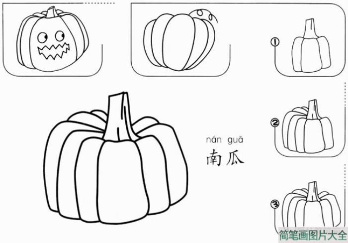 万圣节南瓜简笔画