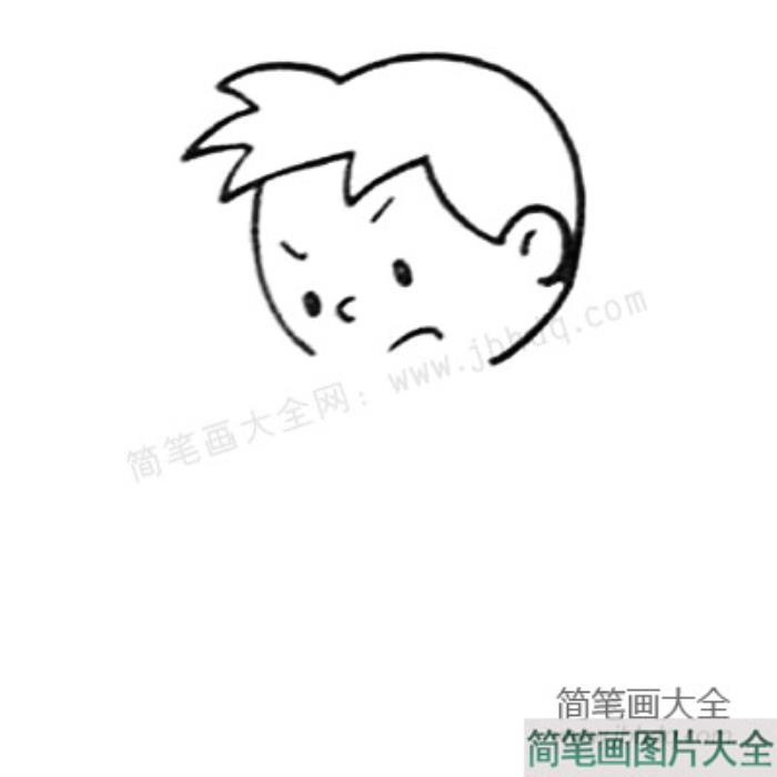 足球小子简笔画教程  第1张