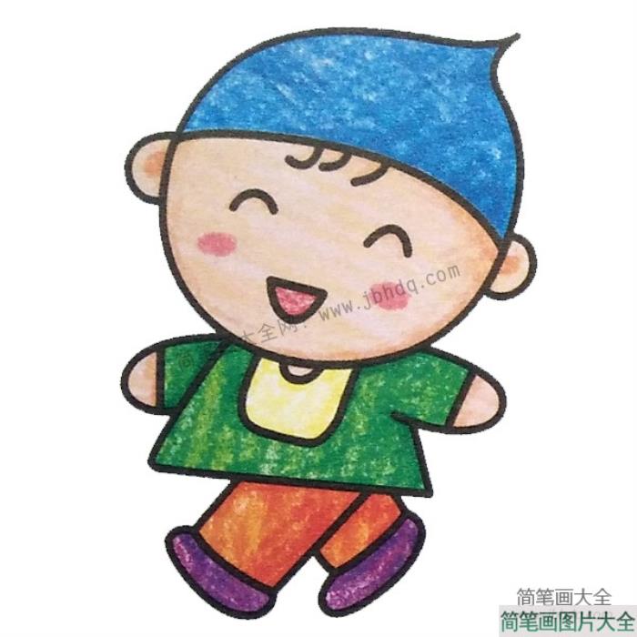 幼儿学画开心的小男孩  第2张