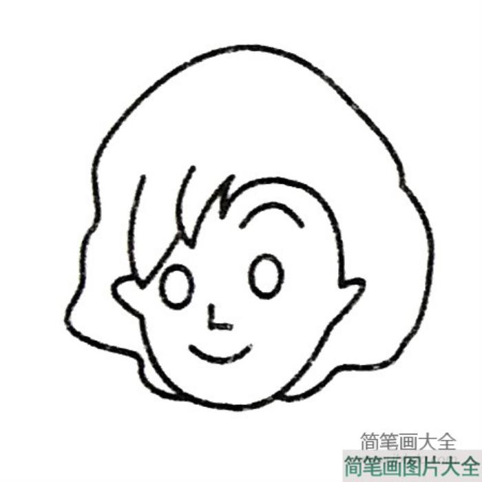 妈妈头像简笔画大全及画法步骤  第4张