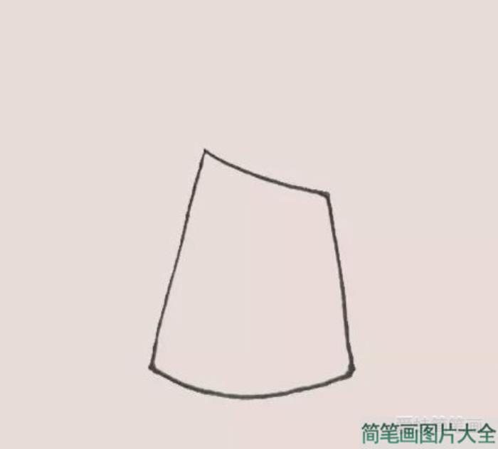 卡通版竹笋简笔画  第1张