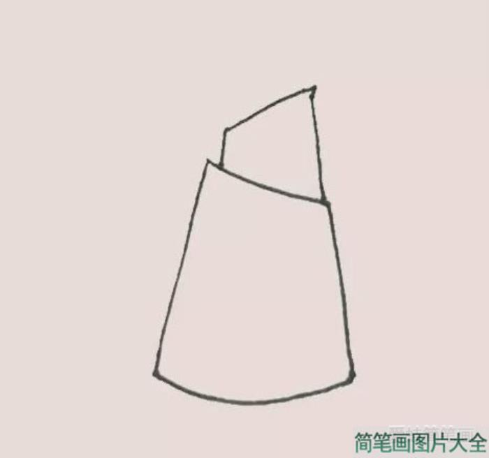 卡通版竹笋简笔画  第2张