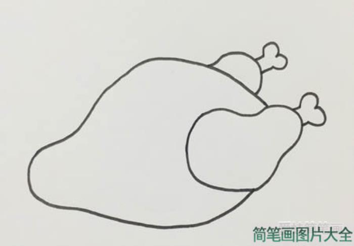 烤鸡简笔画  第3张