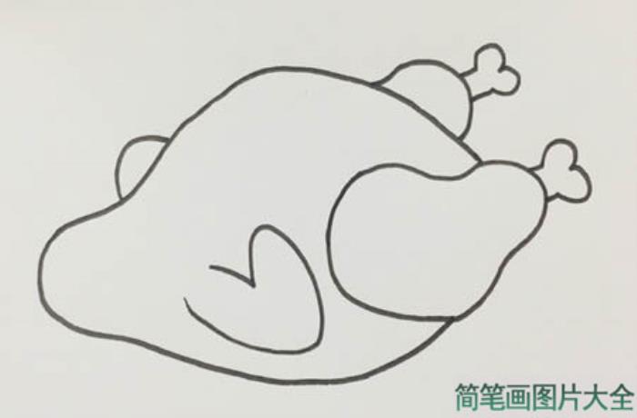 烤鸡简笔画  第4张