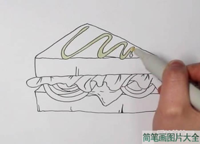 三明治的简笔画  第3张