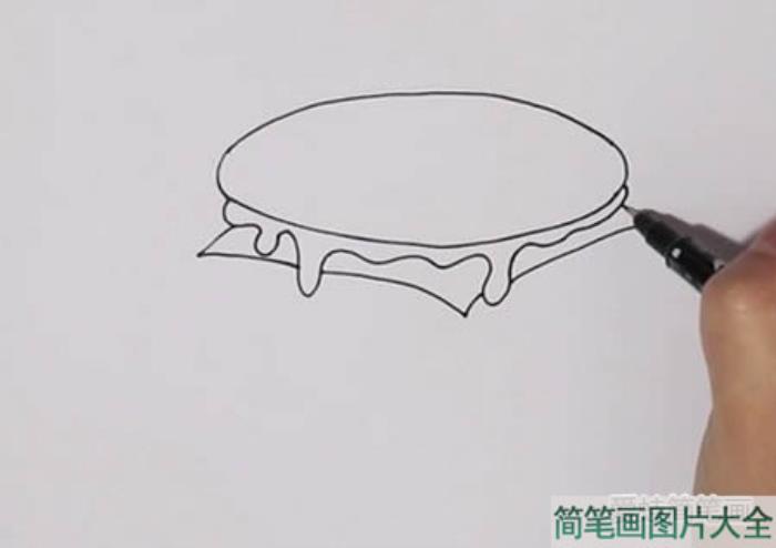 汉堡简笔画