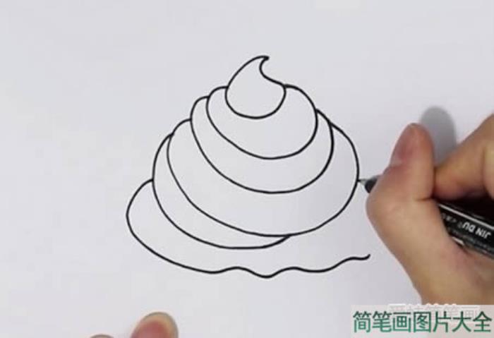 甜品简笔画