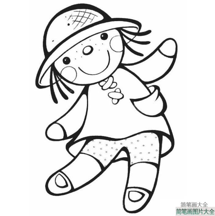 幼儿园怎么画可爱的小女孩  第2张