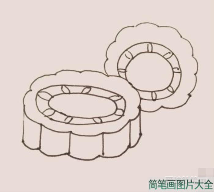 月饼简笔画  第7张