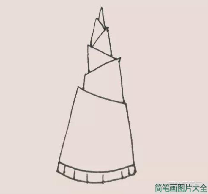 简笔画之竹笋  第4张