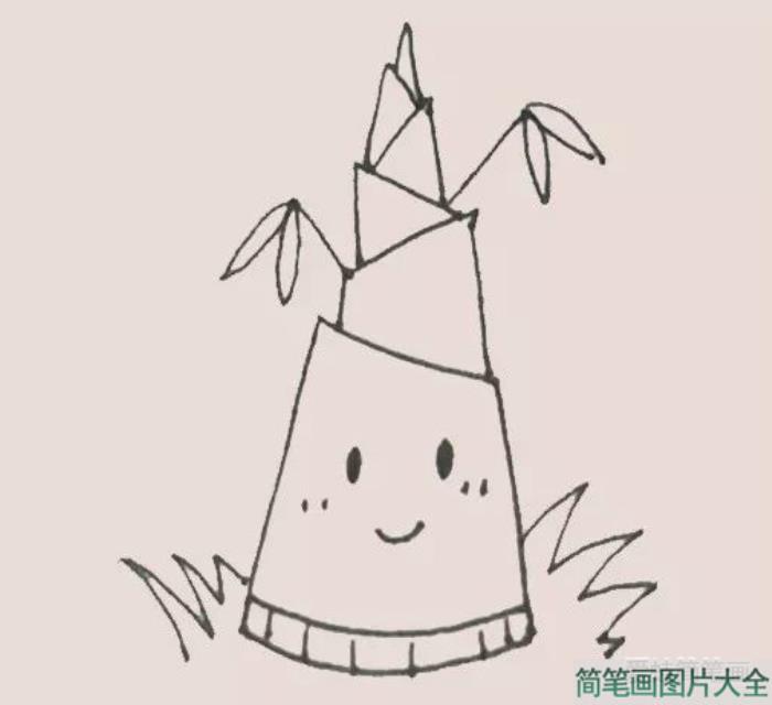 简笔画之竹笋  第7张