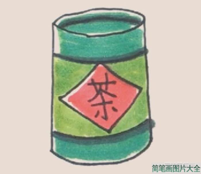 简笔画之茶叶罐  第6张