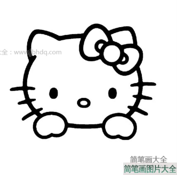 hello_kitty简笔画图片  第1张