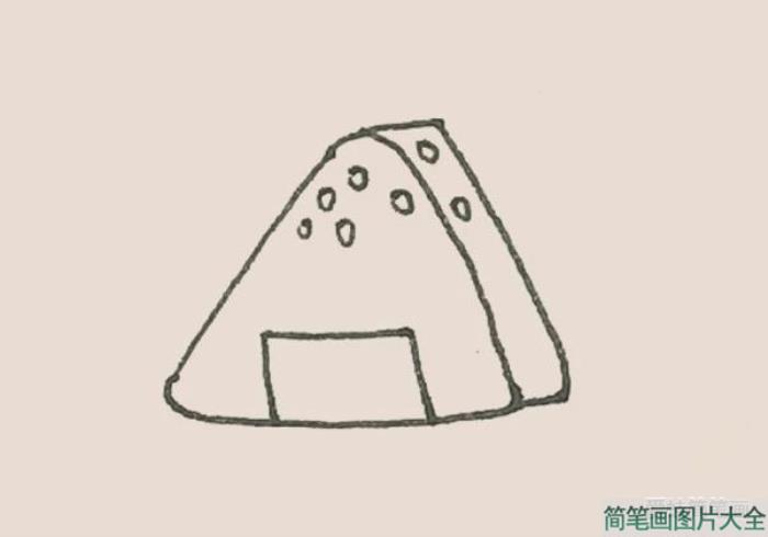 简笔画饭团  第4张