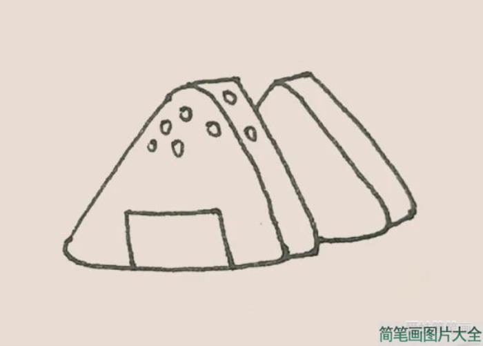 简笔画饭团  第5张