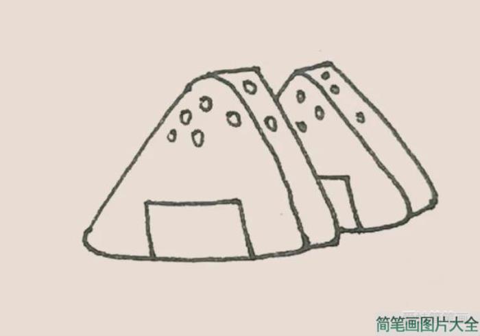 简笔画饭团  第6张