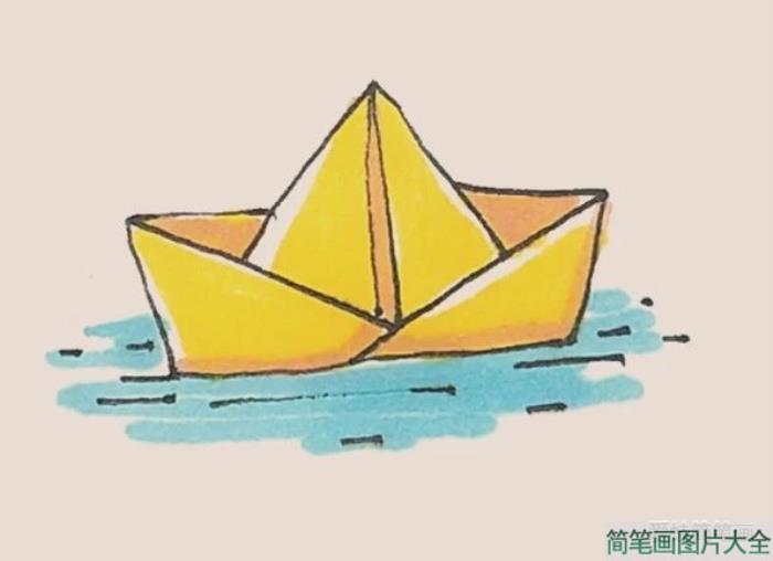 简笔画之折纸船  第6张