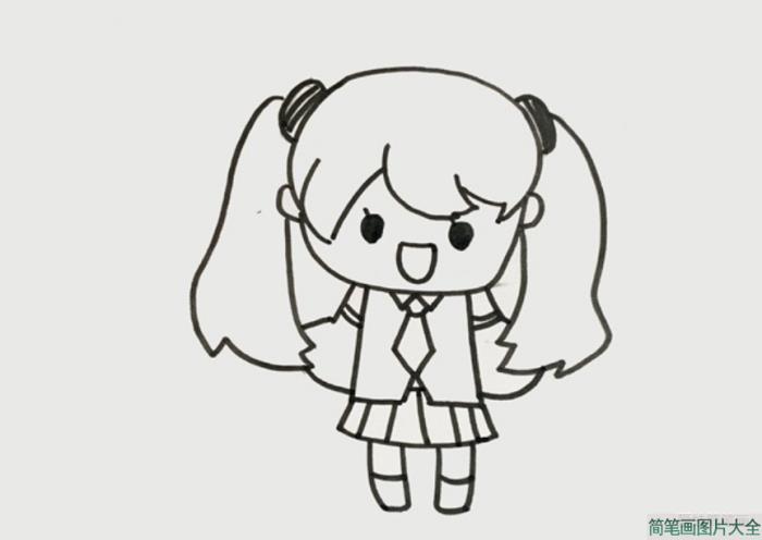 画q版小初音简笔画  第2张