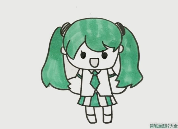 画q版小初音简笔画  第3张