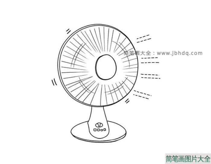 简笔画电风扇  第1张