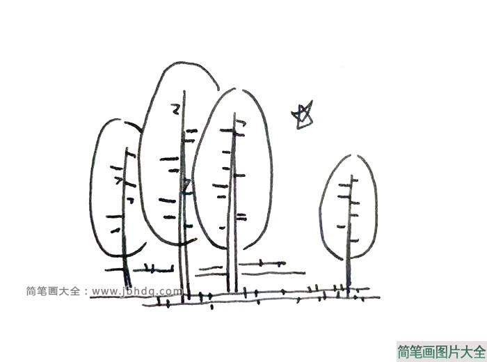 超有意境的风景简笔画[9张]  第5张