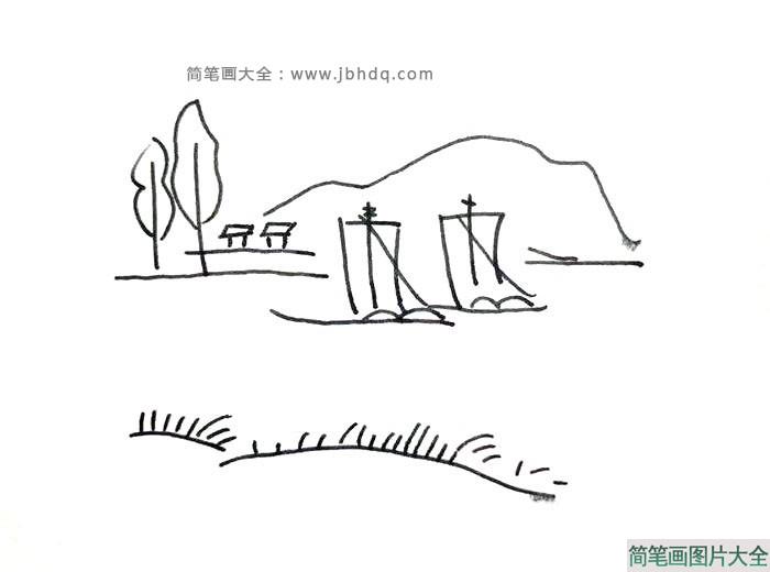 超有意境的风景简笔画[9张]  第7张