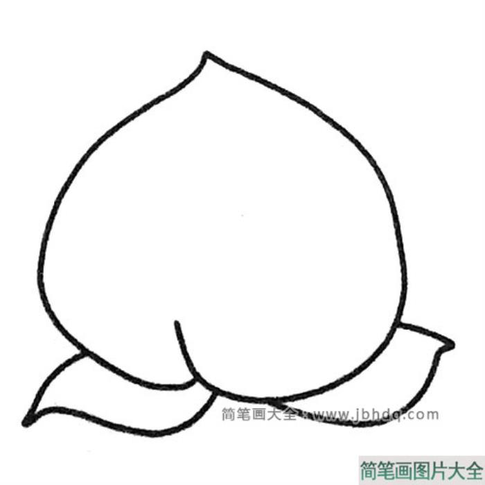 简单四步画桃子  第4张