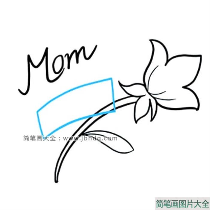 我爱你妈妈_母亲节花朵简笔画  第6张