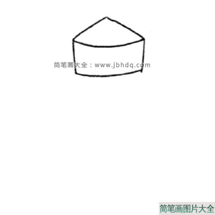 老建筑欧式塔楼简笔画