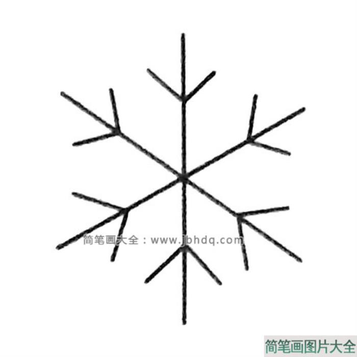 雪花简笔画大全及画法步骤  第2张