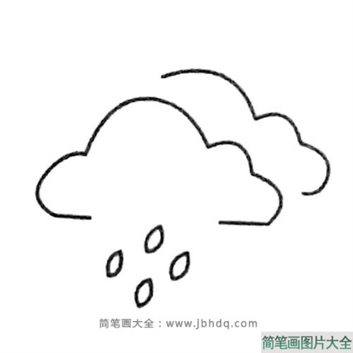 雨滴简笔画大全及画法步骤  第3张