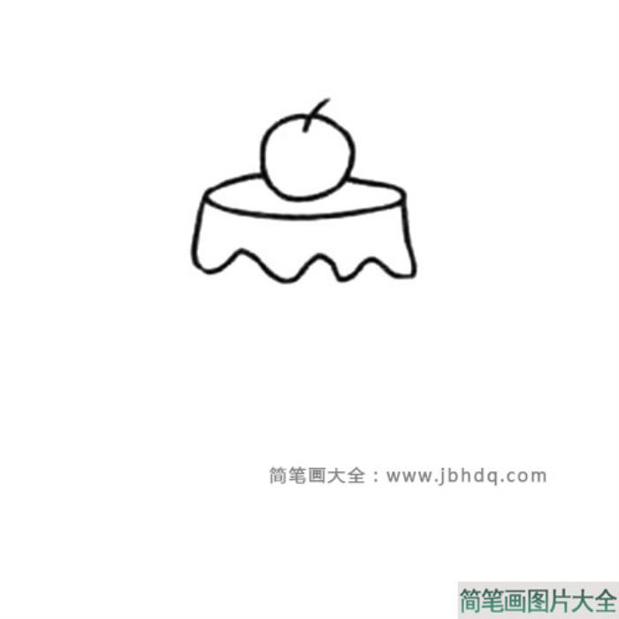 樱桃蛋糕简笔画教程  第3张