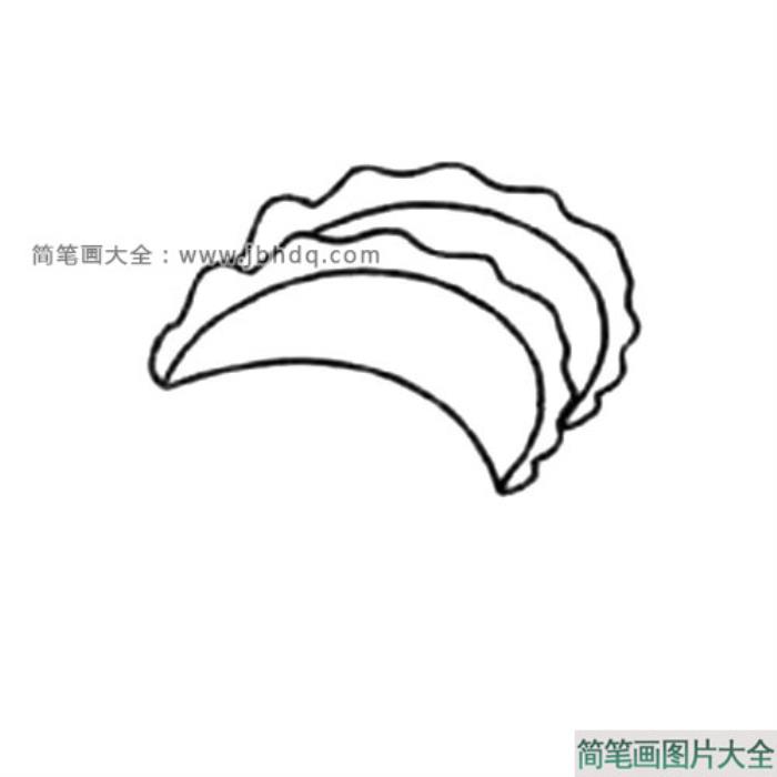 一盘饺子简笔画教程  第2张