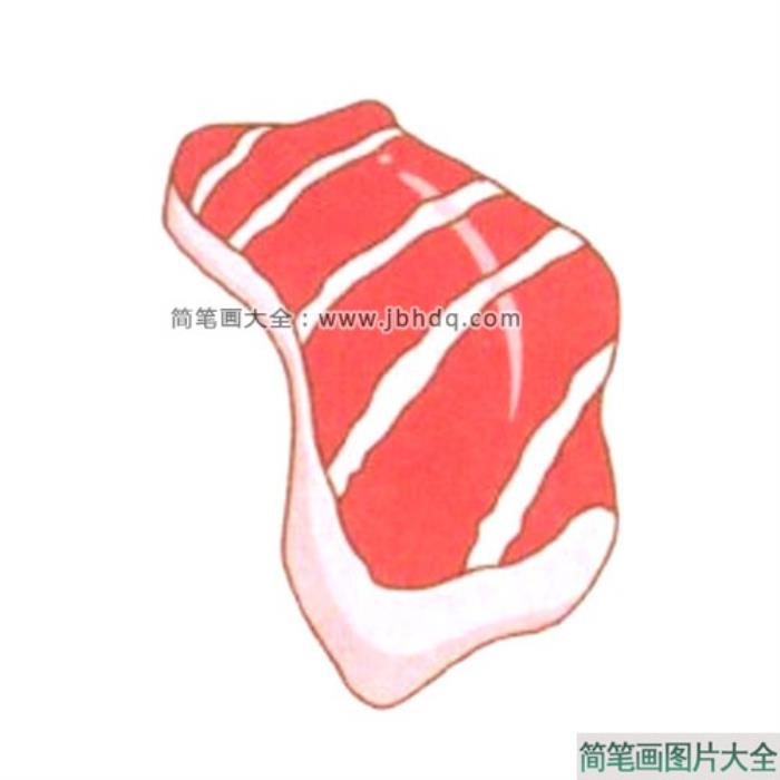 猪肉简笔画教程  第4张