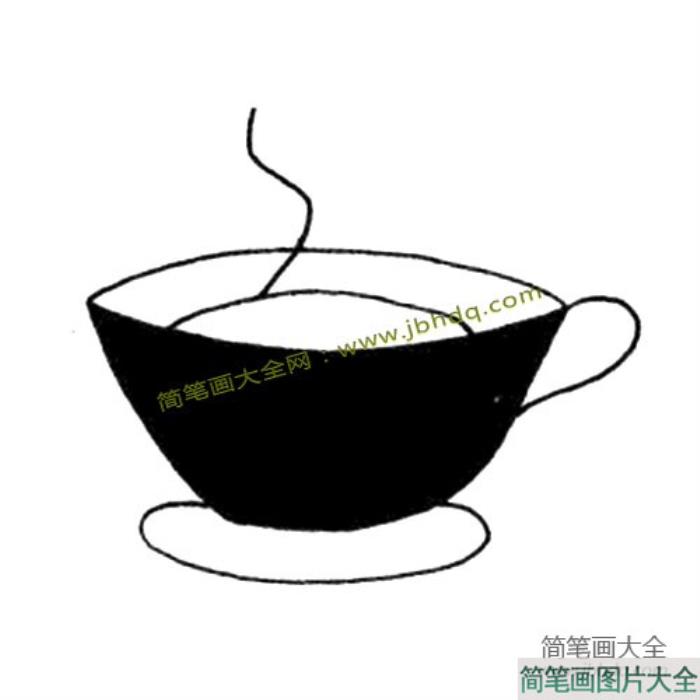 咖啡杯简笔画