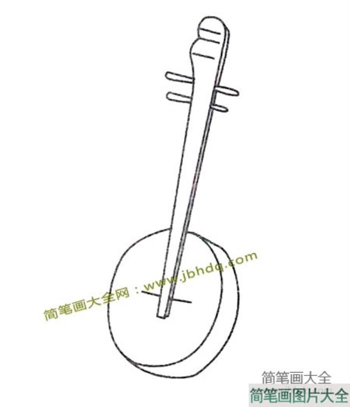 月琴简笔画  第1张