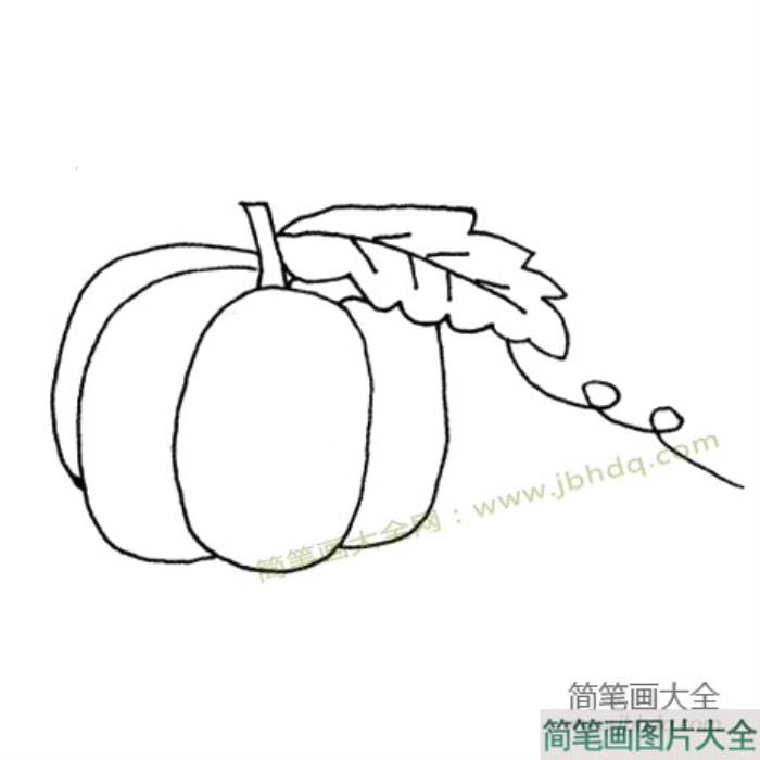 一组简单的蔬菜简笔画图片  第8张