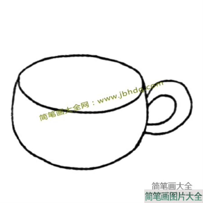 圆点杯子简笔画教程  第1张