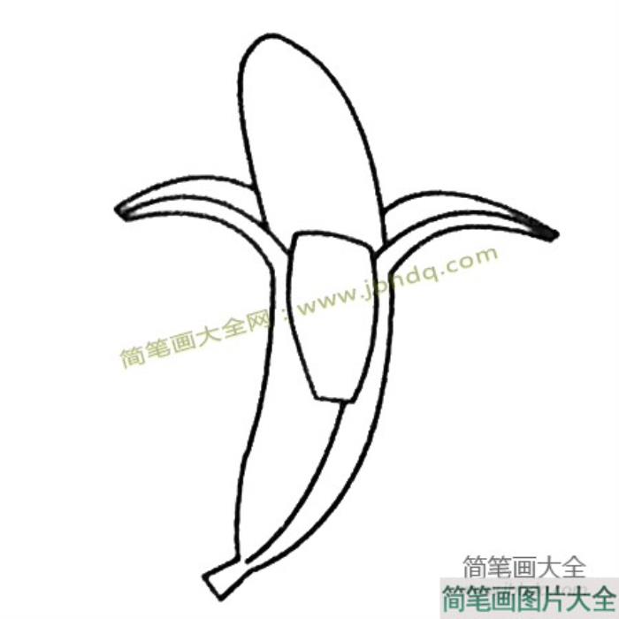 香蕉简笔画大全及画法步骤  第3张