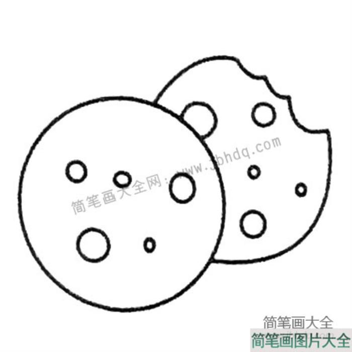 饼干简笔画大全及画法步骤  第4张