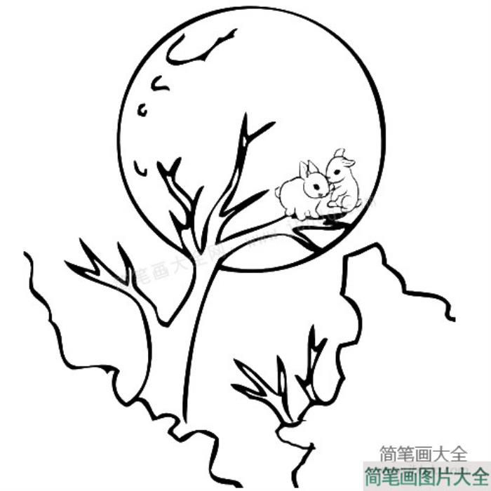 中秋节_月光下的玉兔