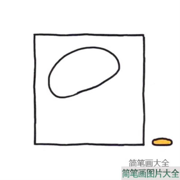 四步画出可爱简笔画_美味汉堡