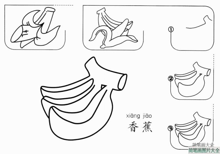 香蕉怎么画