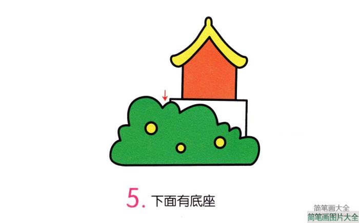 林间小亭简笔画  第5张