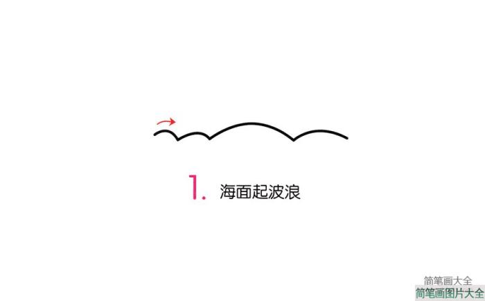 火山喷发简笔画