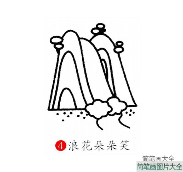 简单的风景绘画_瀑布  第5张